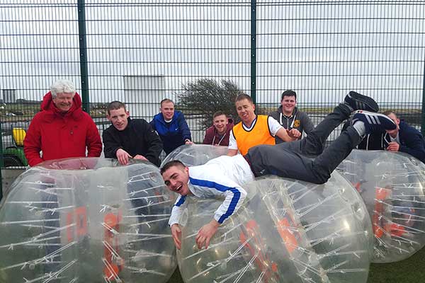 Mark Mc's crazy Dubs enjoying a Bubble Stag at the Bay today!
