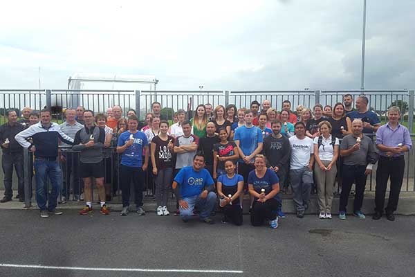 Large group from Natus Medical on a day trip to Astrobay