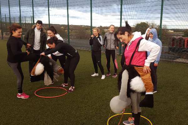 Daniella's Limerick Ladies on the Alternative Old School Sports Day as Astrobay Galway.