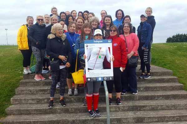 Super group shot of Cork ladies enjoying the lovely Rachel Martin-Sullivan's Hen Party at Astrobay today!