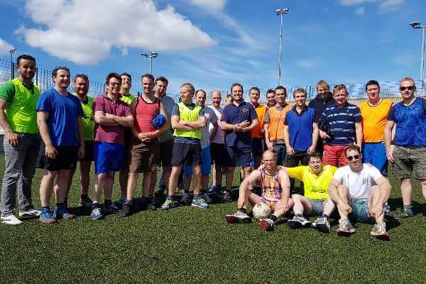 Bubble Football in sunny Astrobay
