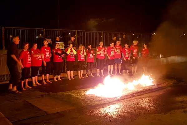 "Firewalking" Fundraiser