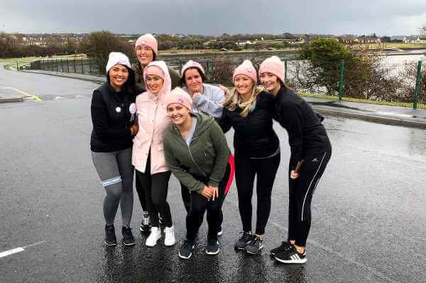 Claire O'Neill and friends on Alannahs' Hen!